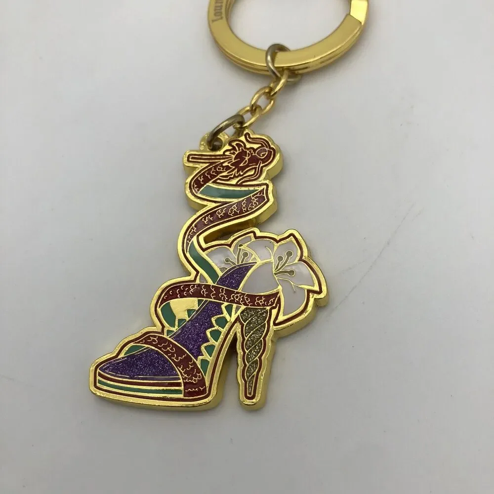 Loungefly Disney Mulan Princess Shoe Keychain Key Ring Bag Charm